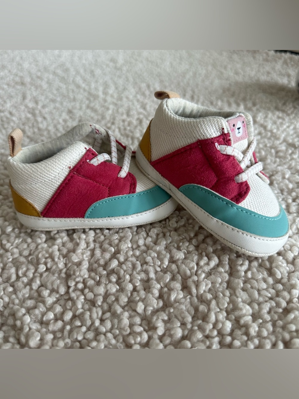 Color block newborn 0-3 months Carter shoes vintage style